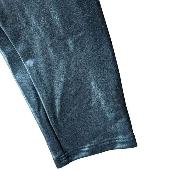 SPANX Women's Faux Leather Leggings 2437, Black, M - Picture 7 of 8
